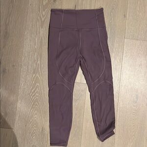 High-Waisted Purple Leggings